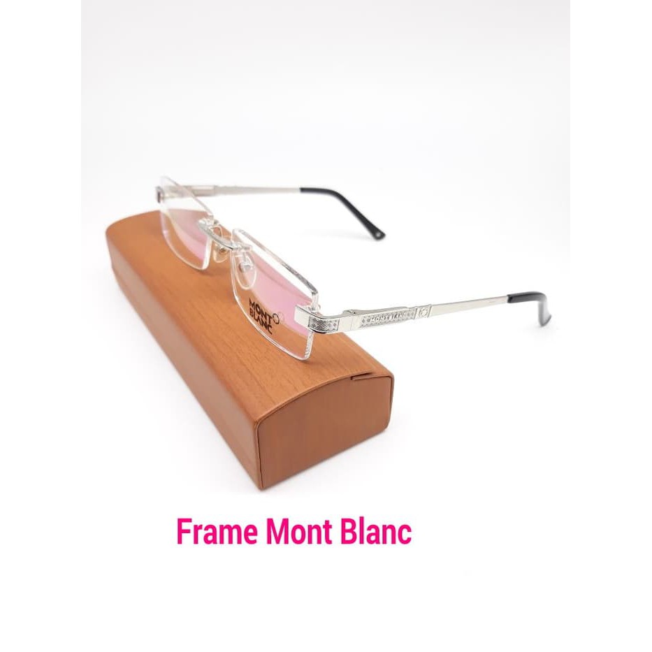 Unik FRAME KACAMATA FRAMELES MONTBLANC BACA MINUS PLUS GAYA PRIA WANITA Murah