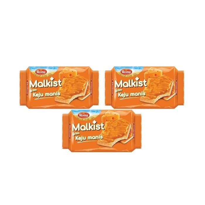

Wafer-Biskuit- Malkist Keju Manis Trio -Biskuit-Wafer.