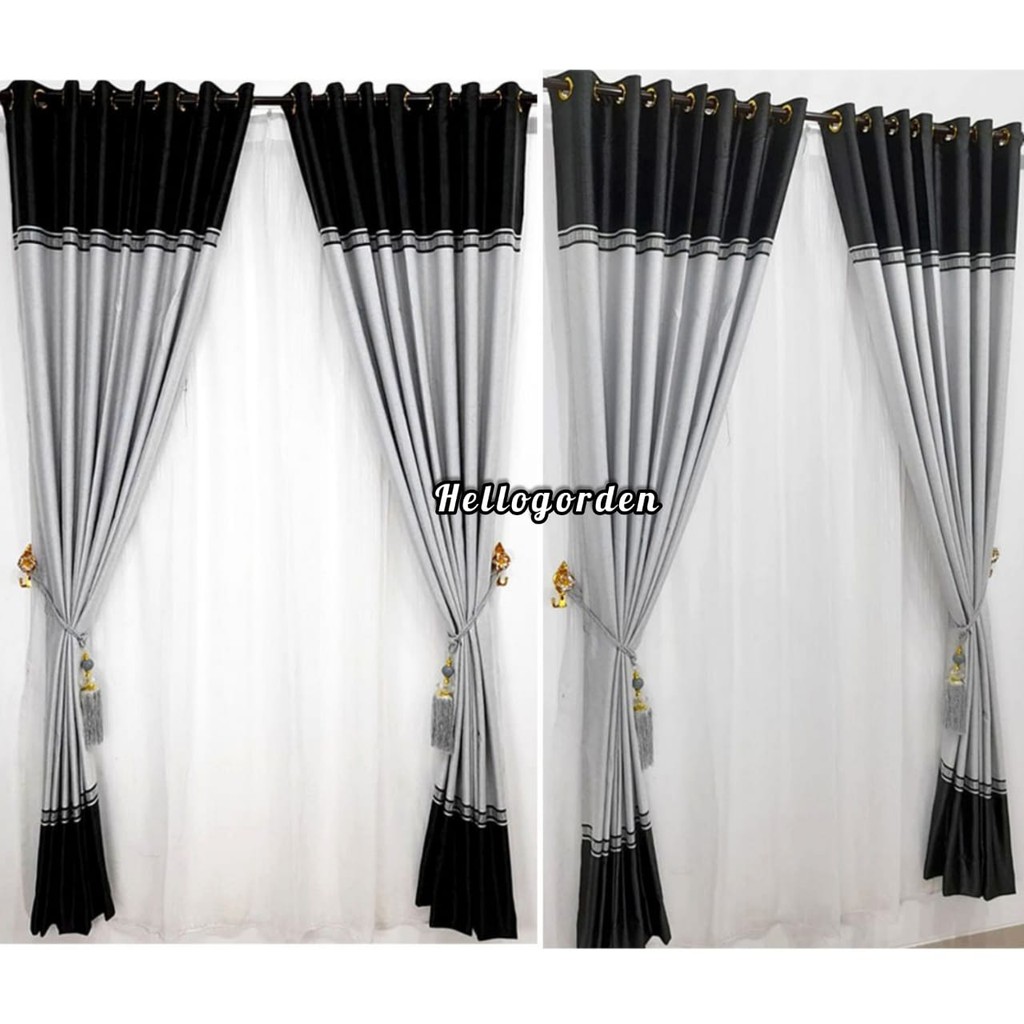 GORDEN MINIMALIS BERGARIS BLACKOUT TERMURAH / GORDEN MURAH MEWAH GLOSSY