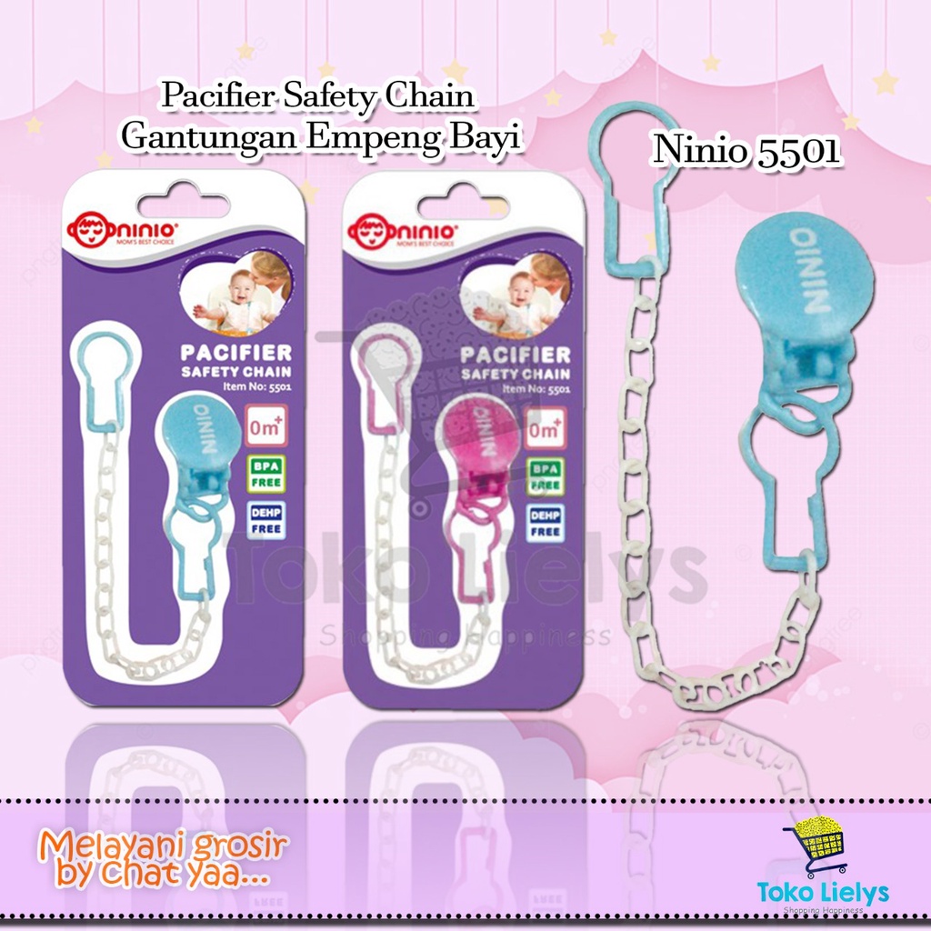 Ninio 5501 Pacifier Safety Chain Gantungan Empeng Bayi