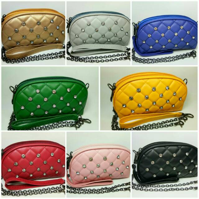 DOMPET MINI DIAMOND SLING !!!