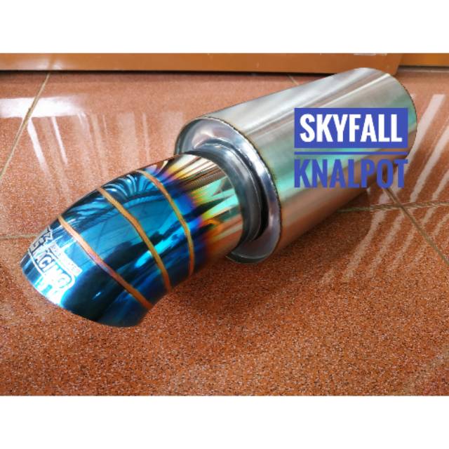 Knalpot Racing Mobil JS RACING BIRU Silencer Only