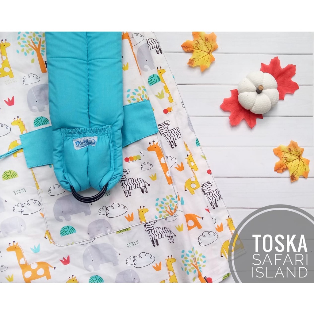 Gendongan Ring Sling Baby AL - TOSCA Mix Motif - Gendongan Bayi Kain Panjang