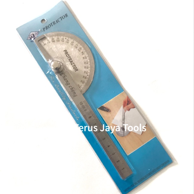 

Penggaris Busur Derajat Kombinasi Pengaris Stainless Protractor Alat Ukur Sudut