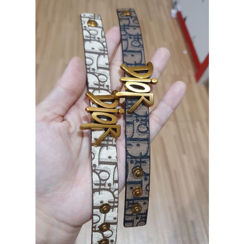 Gelang Kulit CD Premium Quality Tidak karatan Bracelet Branded band  Premium quality 2288