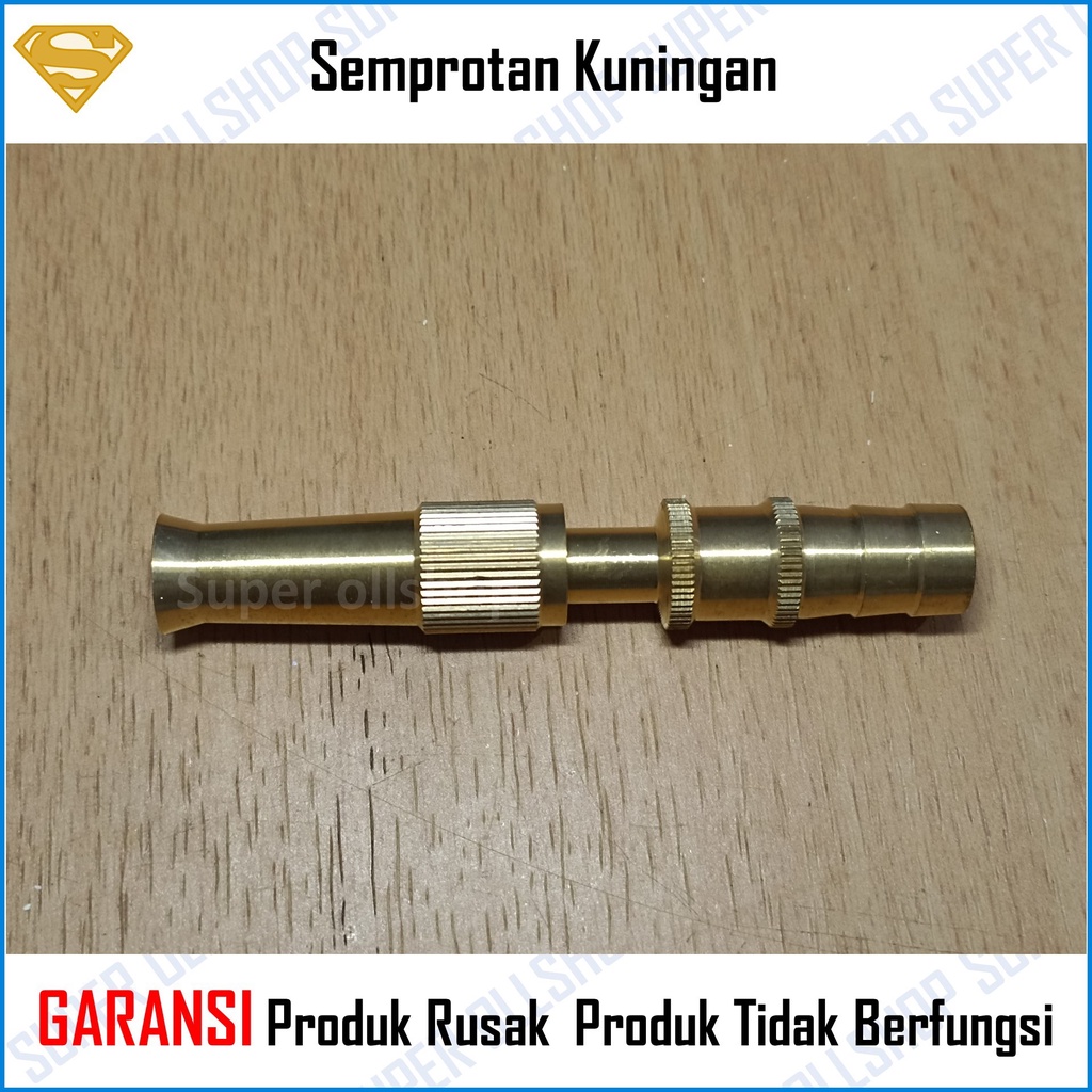 Semprotan Air Lurus Kuningan / Semprotan Air Taman / Semprotan motor - Semprotan mobil / Semprotan Air Lurus Hose Nozzel Kuningan