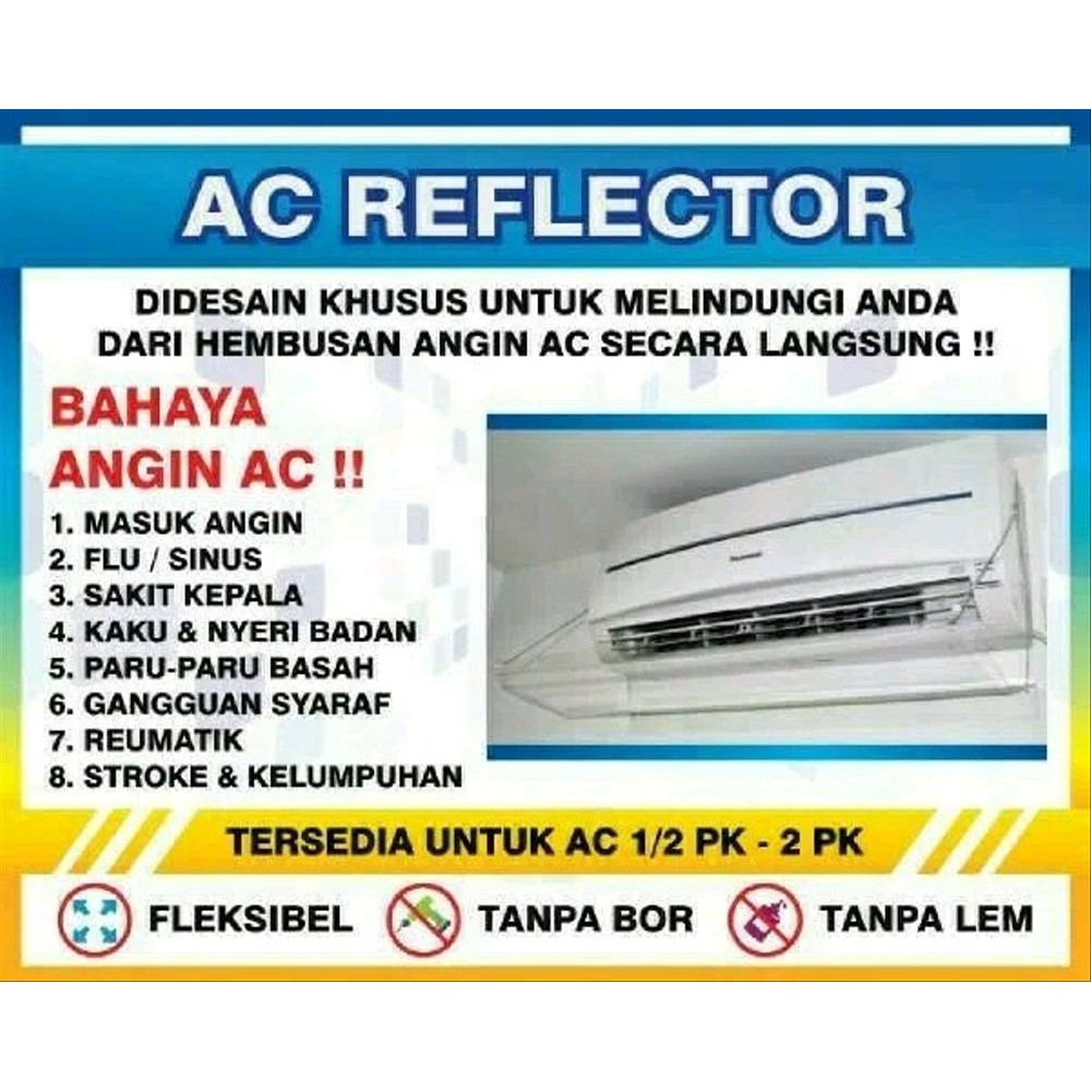 TALANG AC REFLECTOR.PENAHAN ANGIN AC