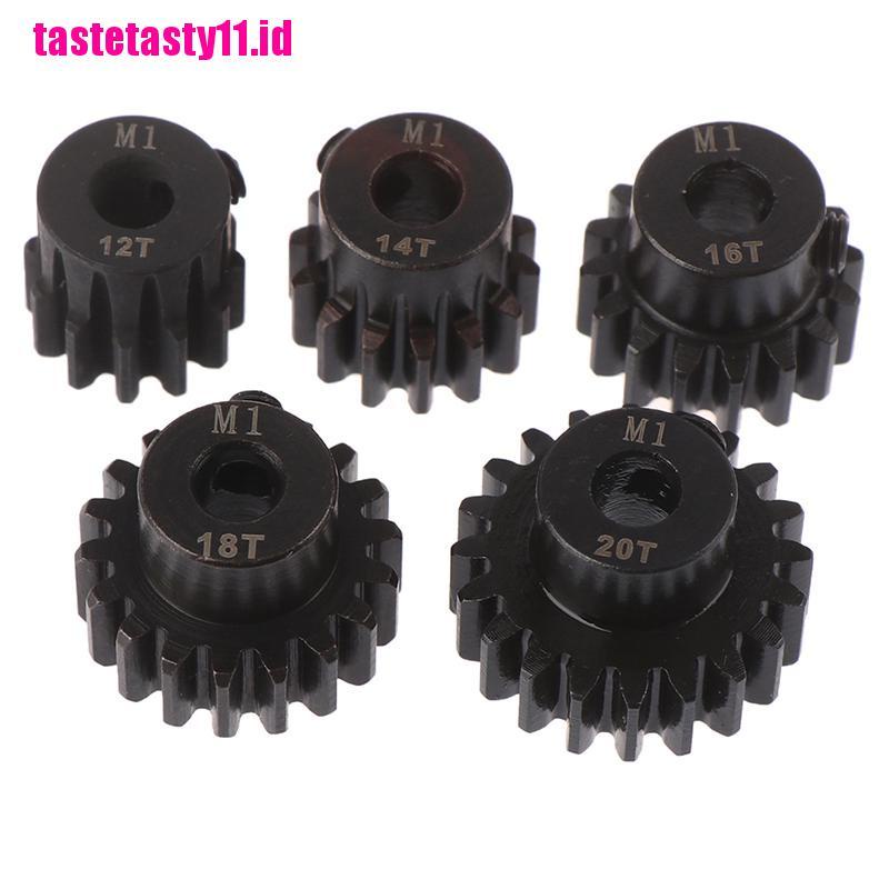 Motor Brushless Gear M1 12T 14T 16T 18T 20T Shaft Steel Pinion Untuk 1 / 8