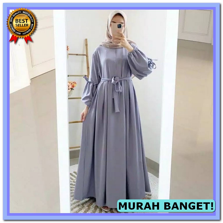 Jual Baju Gamis Wanita Remaja Jumbo Modern Terbaru Set Ayunda Model El Teerbaru Aespa