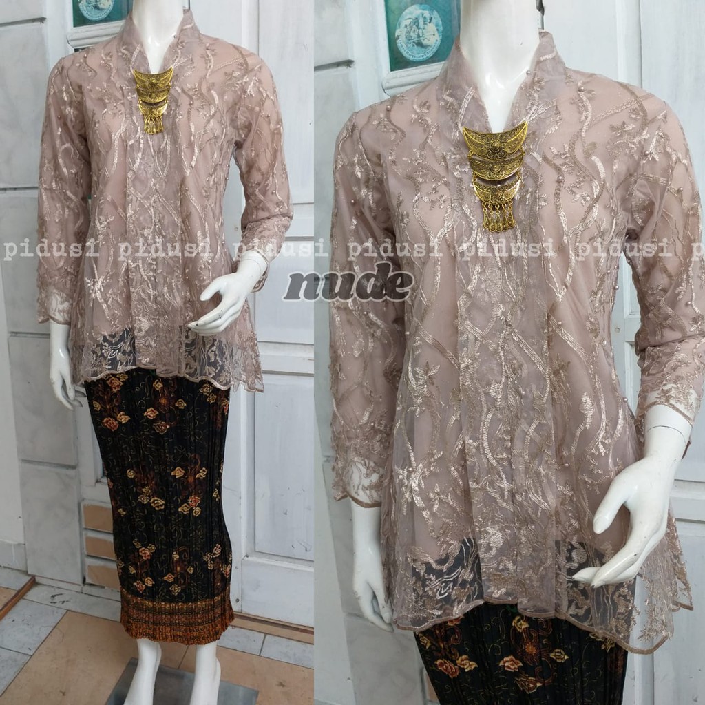 SET KEBAYA FLOY TULLE MUTIARA BORDIR / STELAN KEBAYA PESTA / KEBAYA PESTA / KEBAYA ANAK MUDA