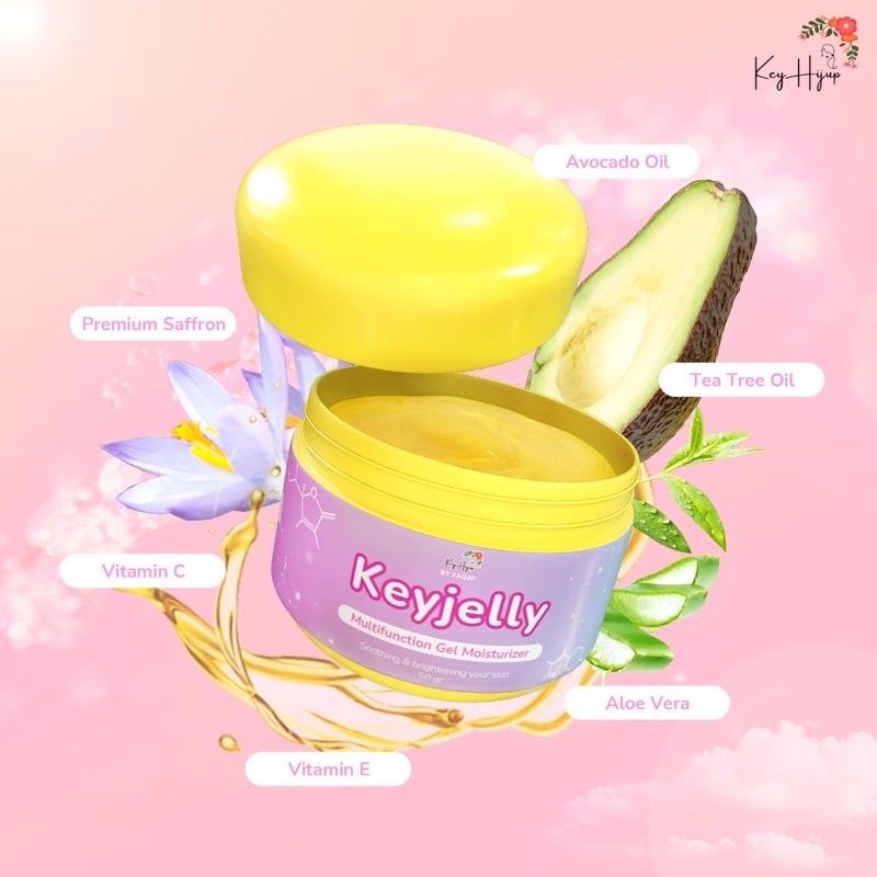 PRE-ORDER‼️KEYJELLY MULTIFUNCTION GEL MOISTURIZER, MASKER JELLY SAFFRON KEYHIJUP