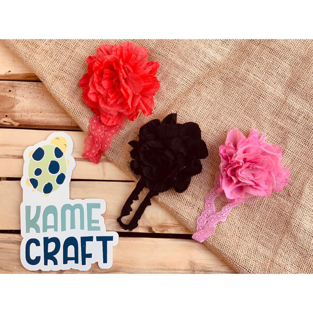HEABAND/BANDANA/BANDO BUNGA BESAR  MODEL PUTRI HUANZHU