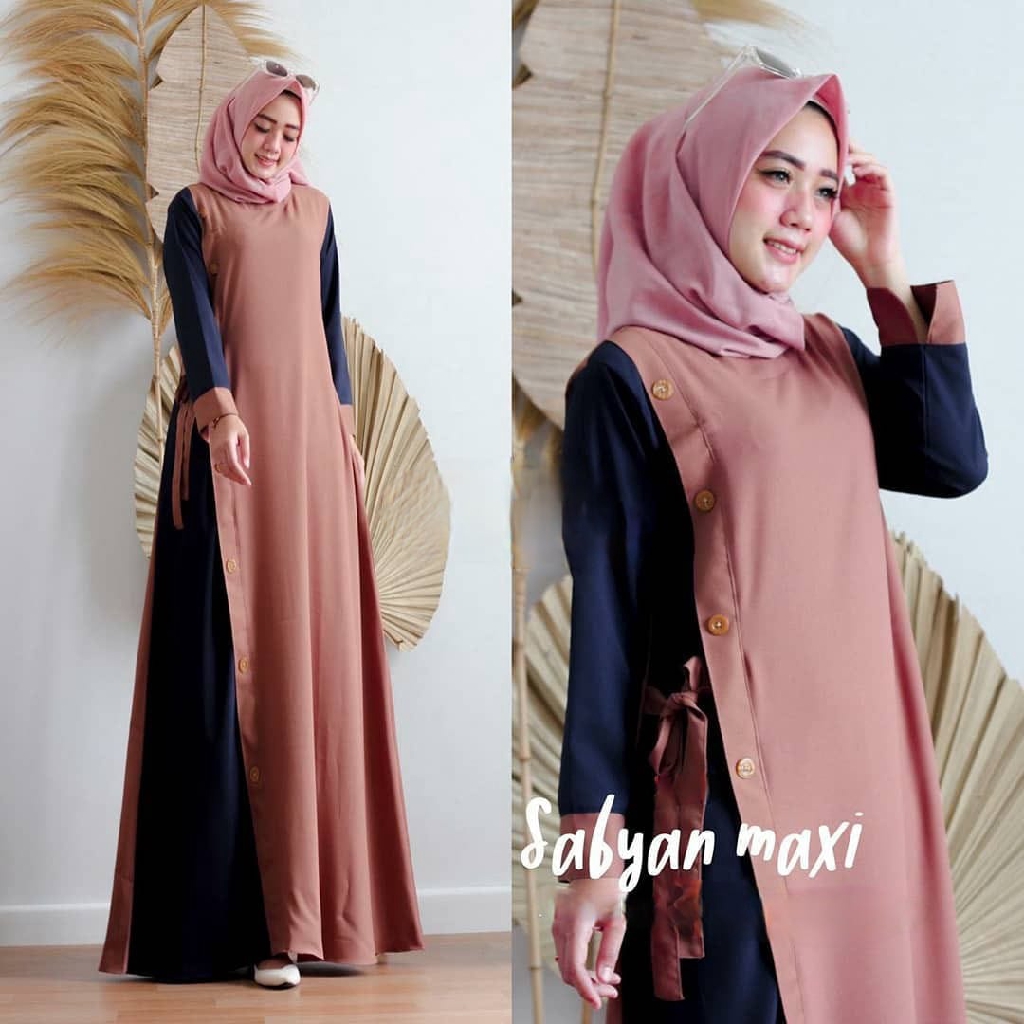 BUY 1 GET 1FREE | (S M L XL XXL XXXL 5L) MAXY DRESS CANTIK / Sabyan Maxi