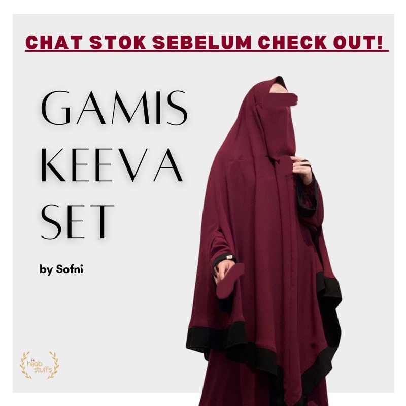 GAMIS SET KEEVA | SOFNI | HIJAB SYARI POLOS