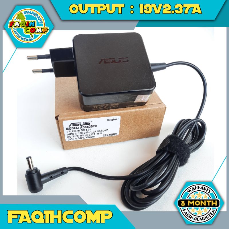 Adaptor Charger Original Laptop Asus A407 A407U A407UA A407UF 19V-2.37A 45W DC (4.0x1.35mm)