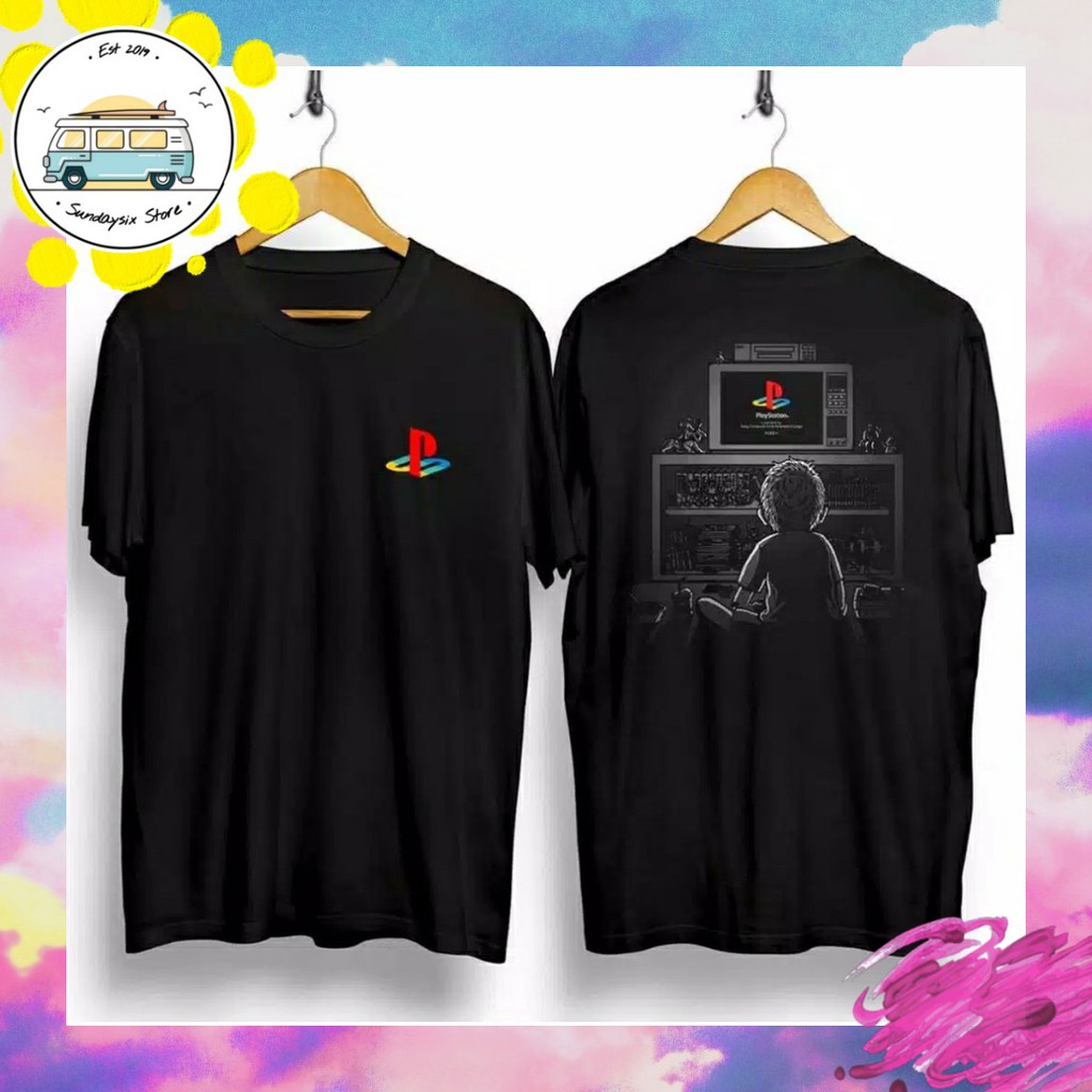 Kaos Playstation Hitam