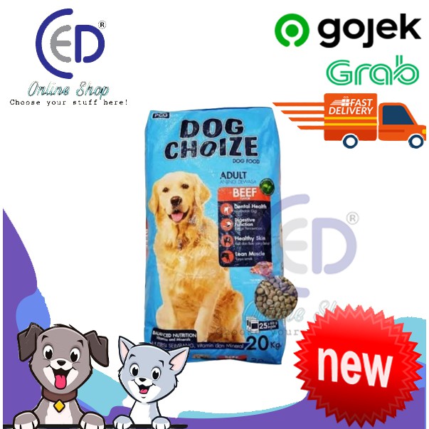 MAKANAN ANJING DOG CHOIZE 20KG (KHUSUS GOSEND &amp; GRAB)