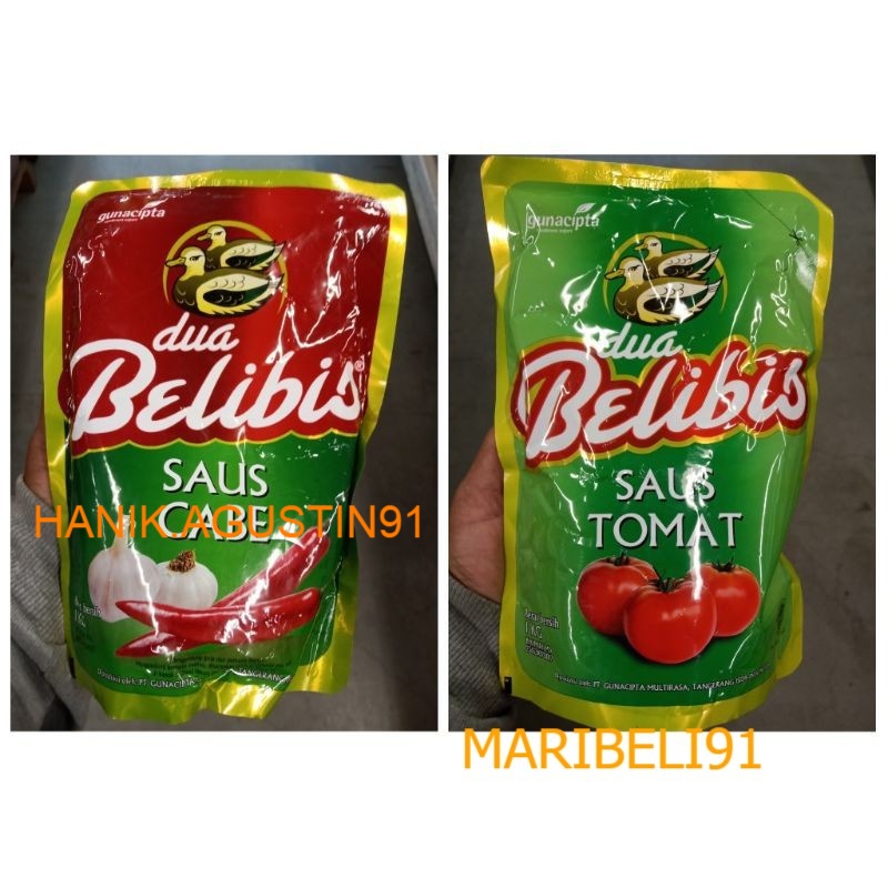 

Dua Belibis Pouch Saus Sambal Cabe / Saus tomat / Saos sambal 1kg MB91