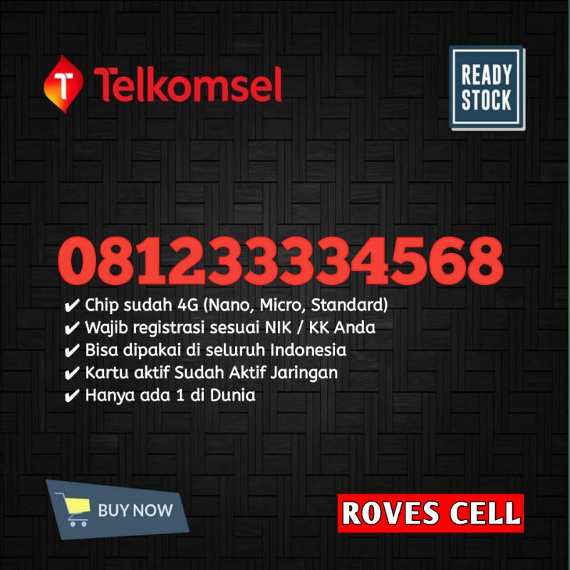 NOMOR CANTIK TELKOMSEL SIMPATI SERI NAIK URUT KWARTET 0812 3333 4568 BUKAN TRIPLE 333 PANCA 33333 HEXA 333333 SAPTA 3333333 OKTA