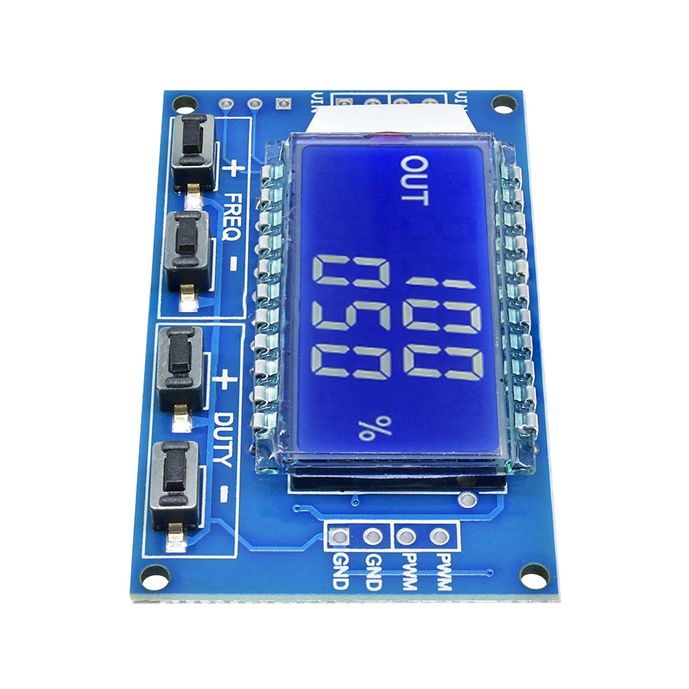 Modul Generator Sinyal Pulse Frequency Duty Adjustable Dengan Display Lcd Pwm