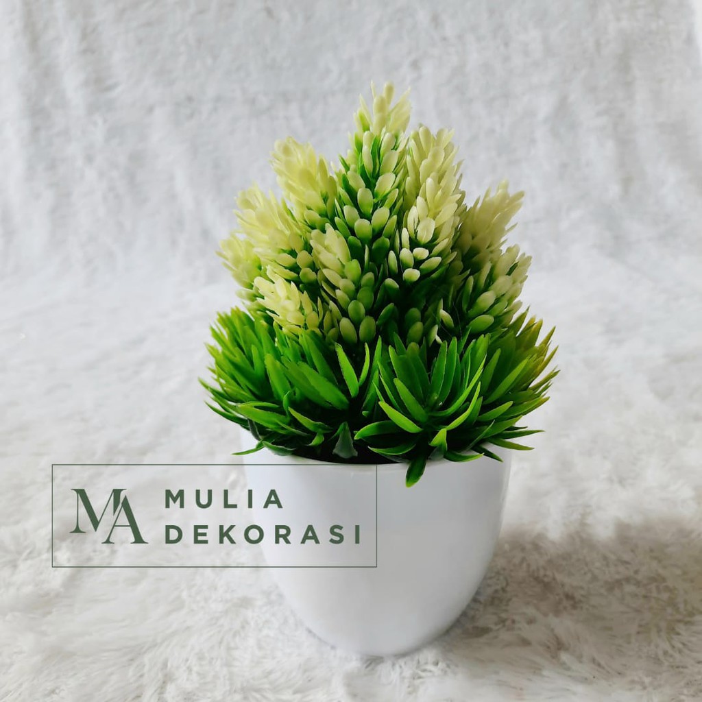 Bunga Artificial hias Bulat Bunga hias Pinus Pot Bunga Dekorasi Aksesoris