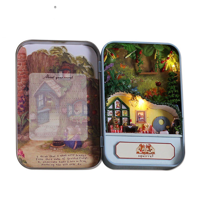 DIY MINIATURE HOUSE BOX SERIES T004 - The Squirrel Paradise