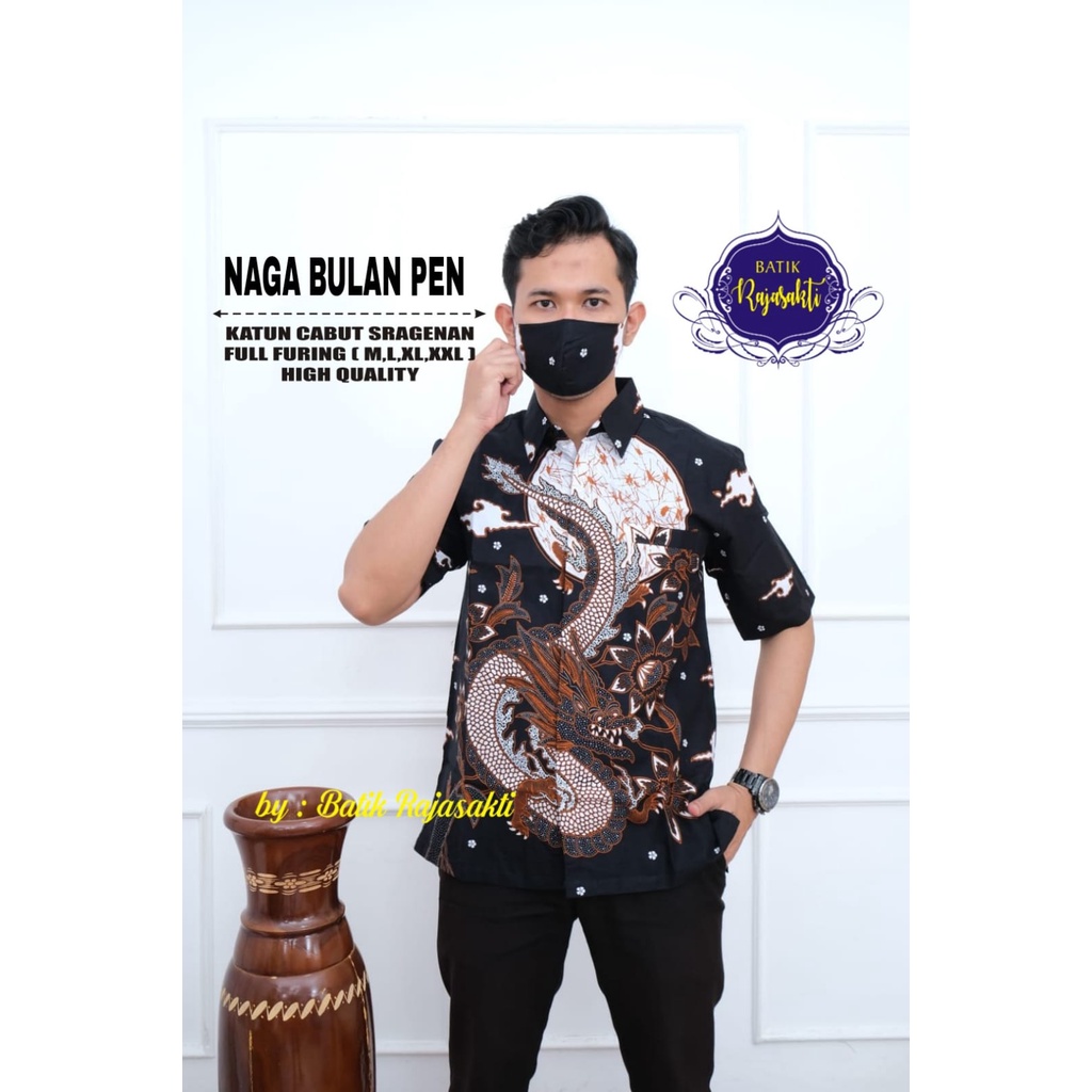 NAGA BULAN RAJASAKTI KEMEJA BATIK PRIA SOLO LENGAN PENDEK LAPIS FURING PREMIUM PEKSI WIYASA BIRU GURDHO KAMANDANU PARANG SKAR BLUE PARANG SKAR KURFA SOGAN HARJA NAVY NOGO MERAH GRAHA LASEM NAKULA  GANDEWA 2 MAHESWARA PEKSI LAWASAN PEKSI LASEM GURDHO PARI