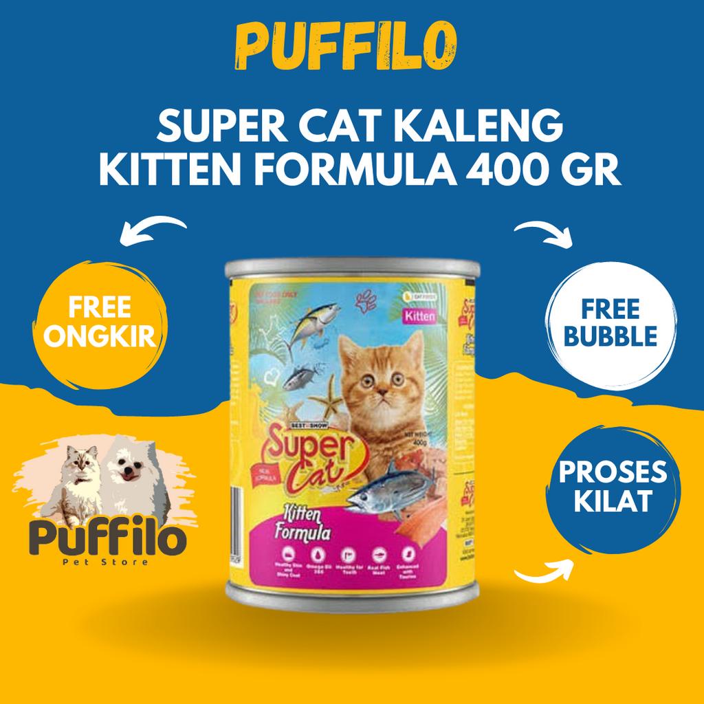 SUPERCAT BABY KITTEN KALENG 400GR