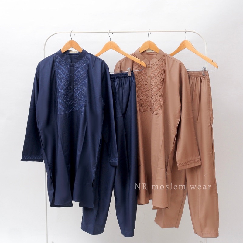 BAJU KOKO SETELAN PAKISTAN BAHAN KATUN TOYOBO ( br- ktk )