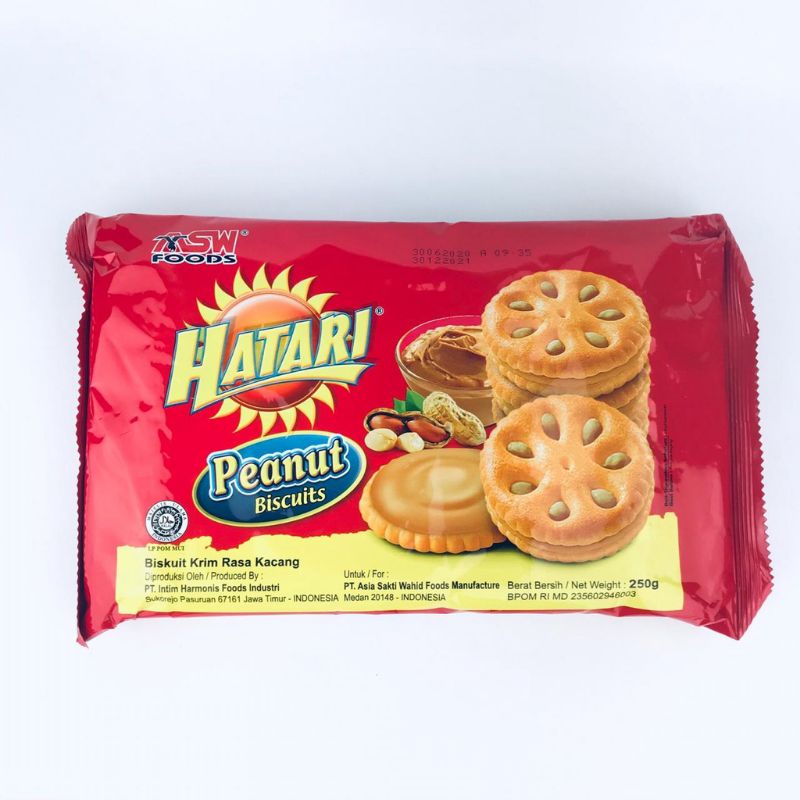 

Hatari Biscuit Peanut 225gr / Biskuit Kacang