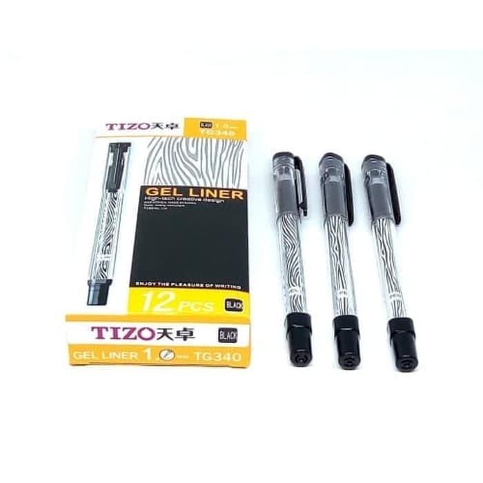

Pulpen Pen Tizo Gel Ink Pen (1.0) Tg340 Black Bolpen Murah