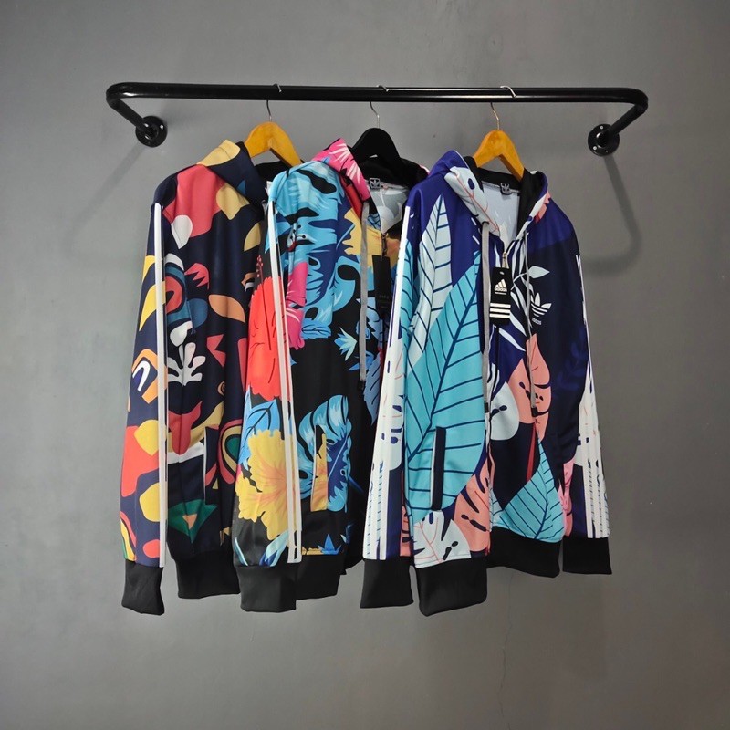 Bisa COD-JAKET TRAKTOP MOTIF FULL PRINTING SIZE M L XL