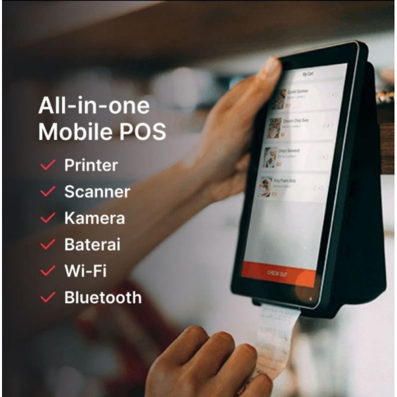 iMin M2 Max Tablet Kasir 8 Core 2/16GB 8&quot; Android 11 Touch (Printer,Scanner)