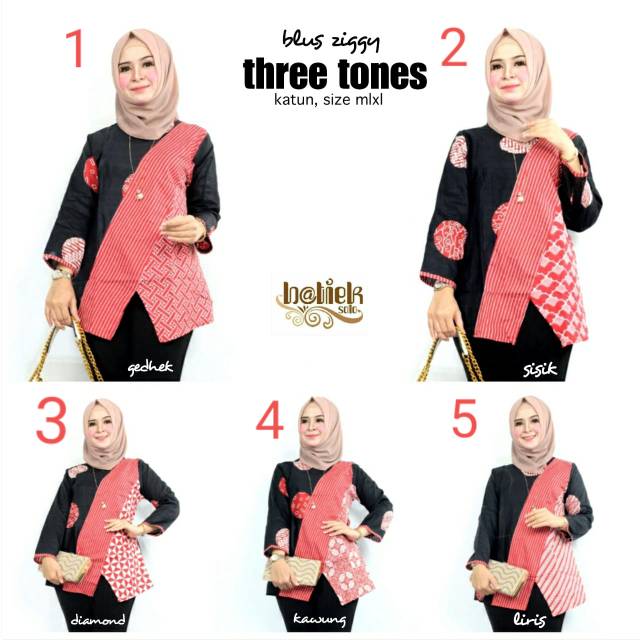 Blus ziggy three tones