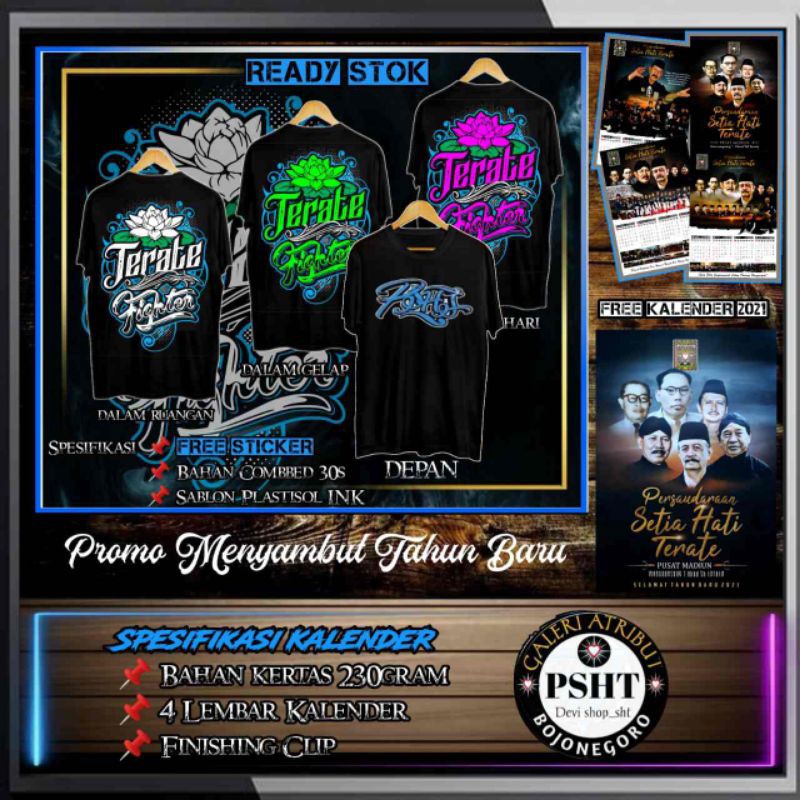 

Baju Fighter Terate Bonus Kalender 2021free Stiker