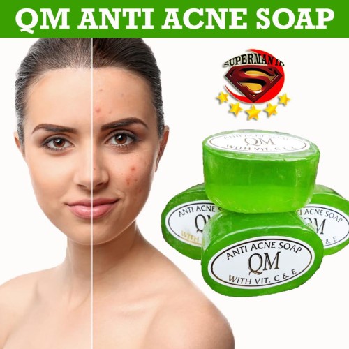 [ORI] QM SABUN ACNE HIJAU | Facial Soap Anti Acne Mengobati dan Mencegah Jerawat Membandel di Wajah