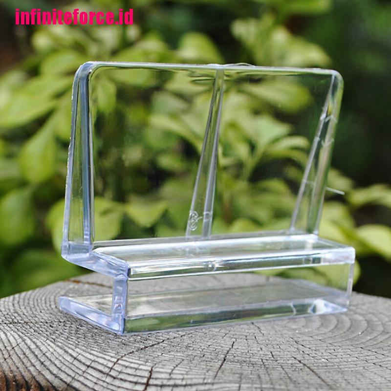 [IN*]4Pcs 6/8mm Aquarium Tank Clear Plastic Clips Glass Cover Strong Support Holders