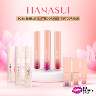Image of Hanasui Mattedorable Lip Cream | Matte Dorable LipCream Lipstick Cair Mate Hanasui | BOBA EDITION | TnT Beauty Shop