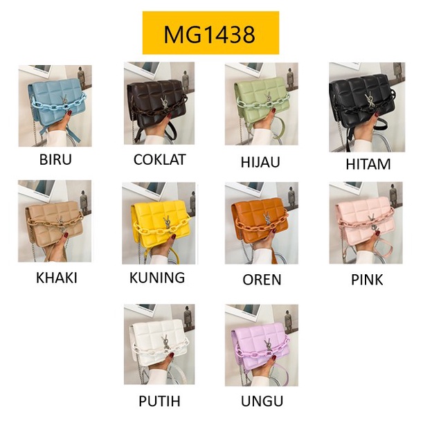 MOGYMOGY MG1438 Tas Selempang Wanita Model Kotak Tas Sling bag Tas   Fashion