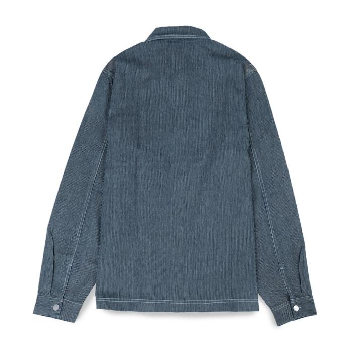 Stussy Worker Chore Jacket Striped Navy