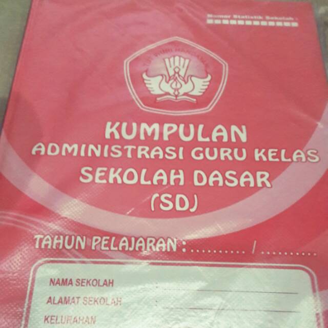 Buku kumpulan administrasi guru kelas SD