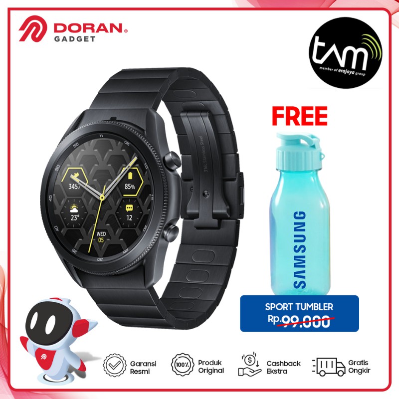 Samsung Galaxy Watch 3 | R840 45mm Titanium Series - Garansi Resmi