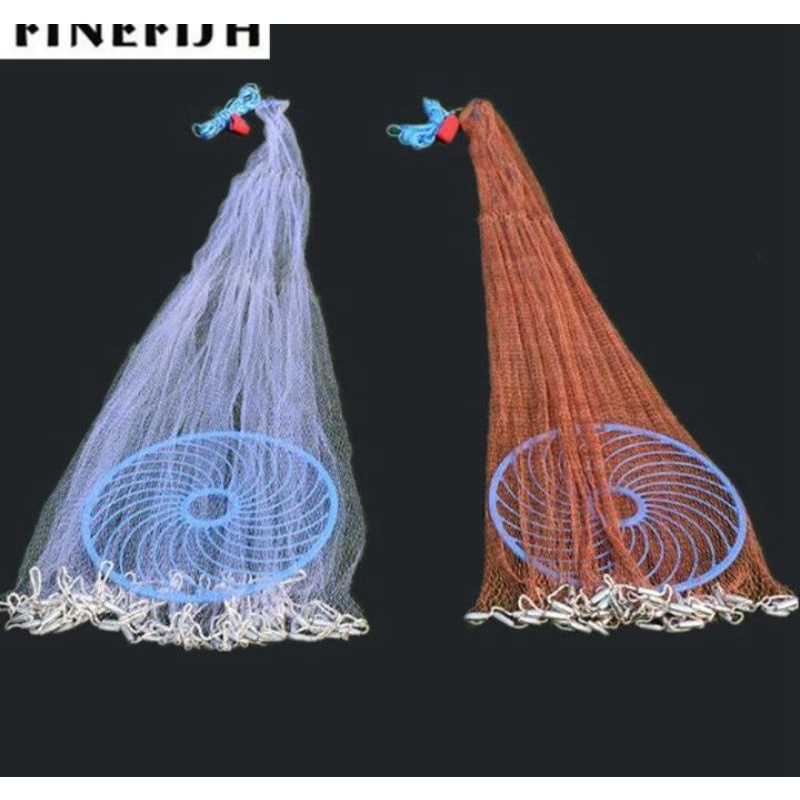 Finefish Jaring Ikan Lempar Fishing Throw Net Cage