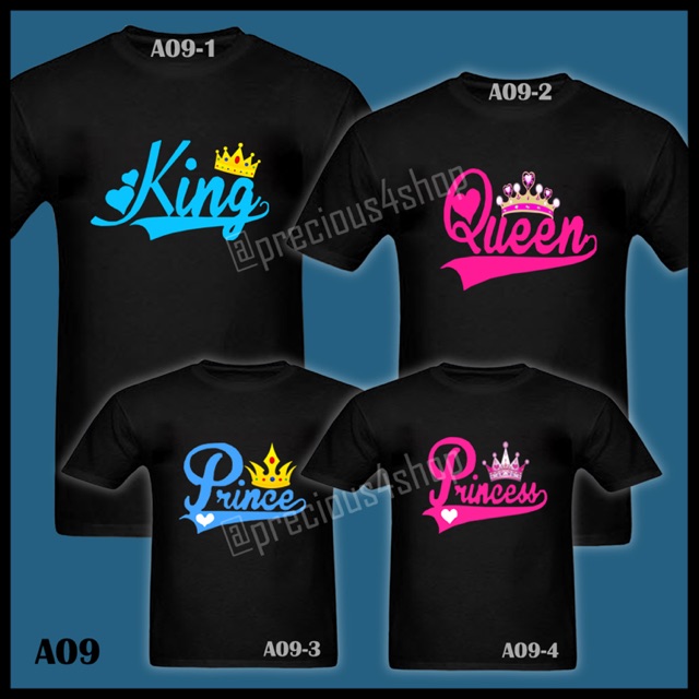 Royal Crown King Queen Prince Princess | Kaos Couple | Family T-Shirt