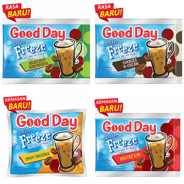 

GOOD DAY COFFE FREEZE @30 GRAM ( 5 SACHET )