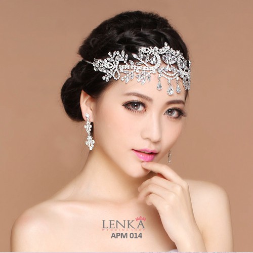 [BISA COD] HEADPIECE PENGANTIN MODERN AKSESORIS RAMBUT PESTA WEDDING APM014