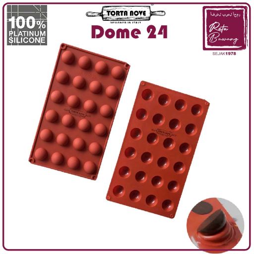 Cetakan silikon bulat DOME 24 35 2,8cm 2,6cm chocobomb kue es batu coklat isian mooncake nastar es