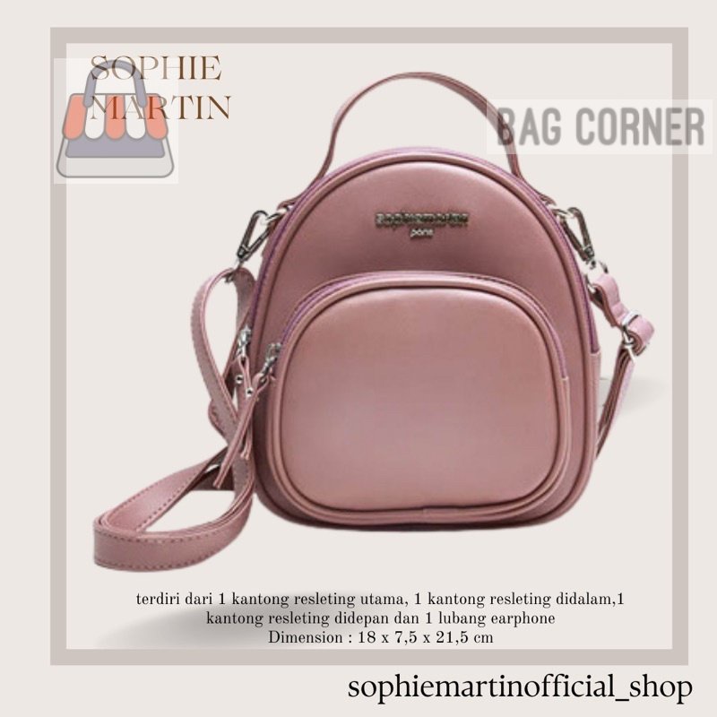 BagCorner - TAS RANSEL SEKOLAH/KULIAH/KERJA WANITA HALI NKA SOPHIE MARTIN PARIS SHOPIE SOPIE SHOPEE
