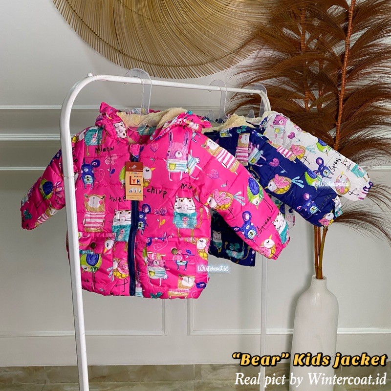 Jaket Musim Dingin anak perempuan cewek hangat tebal winter girls coat jacket mantel boneka import