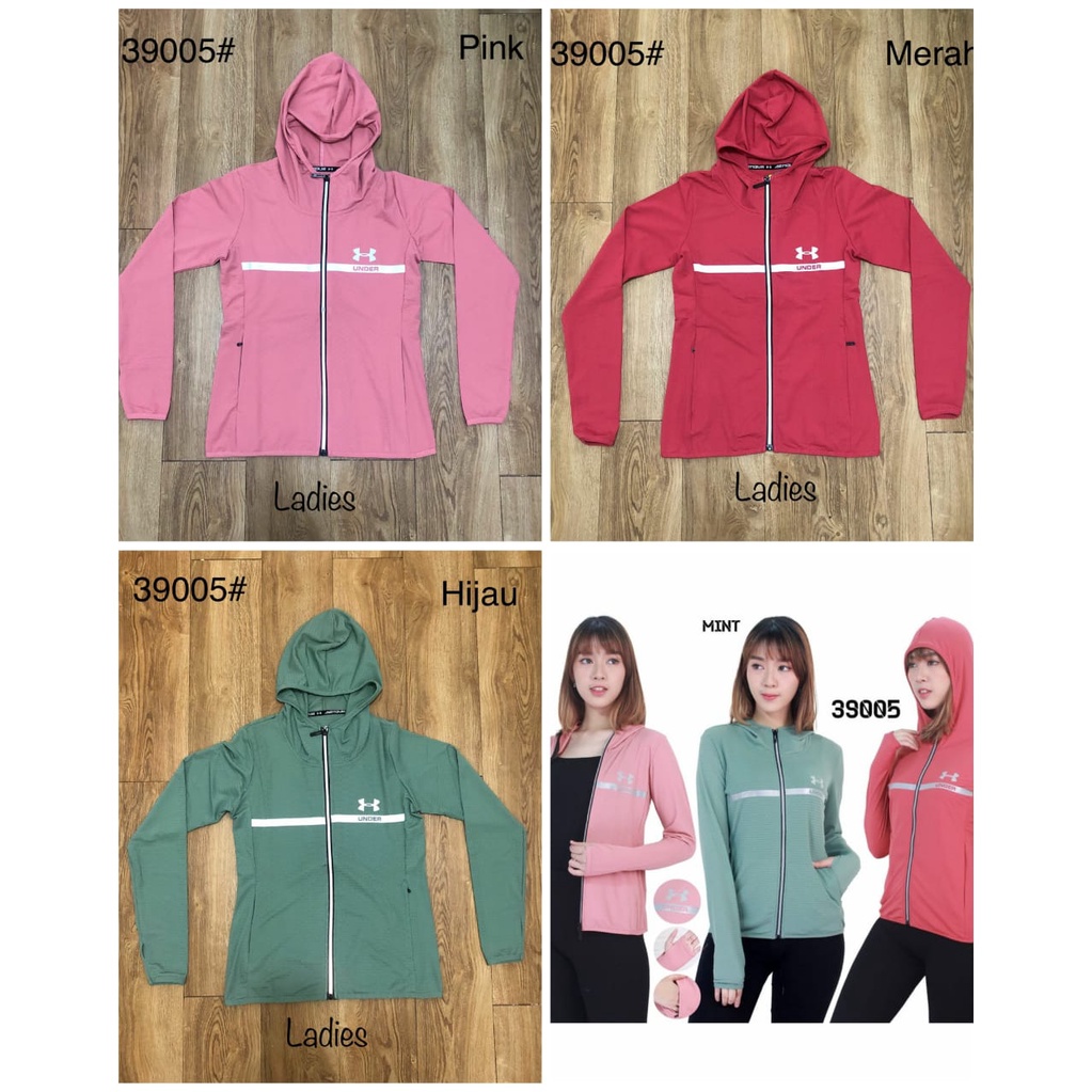 JAKET OLAHRAGA WANITA RUNNING IMPORT | 39005# | HOODIE SWEATER LADIES | TRAINING TRACKSUIT